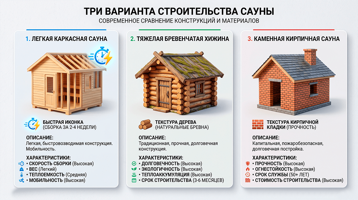 Каркас vs Сруб vs Камень